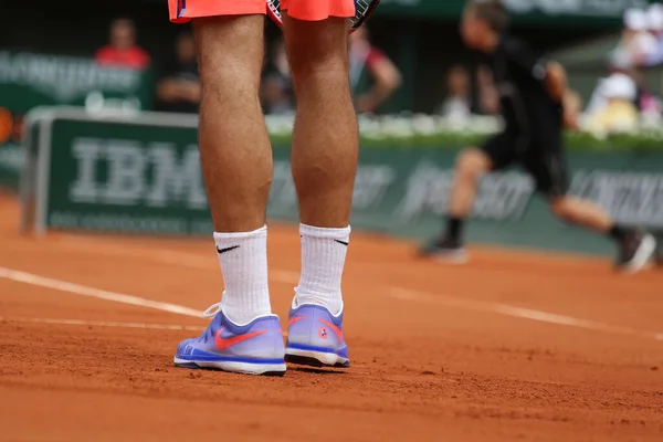 Párizs Franciaország 2015 Május Tizenhétszeres Grand Slam Bajnok Roger Federer — Stock Fotó