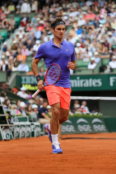 Paris Frankreich Mai 2015 Der Malige Grand Slam Champion Roger — Stockfoto
