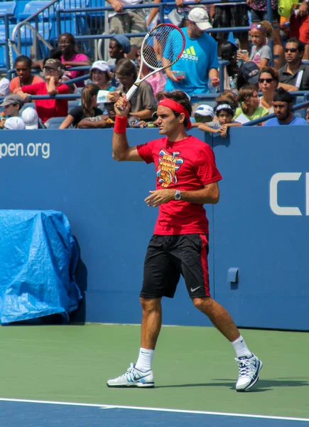 New York Août 2012 Champion Grand Chelem Roger Federer Suisse — Photo