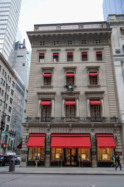 New York Settembre 2022 Cartier Fifth Avenue Mansion Midtown Manhattan — Foto Stock