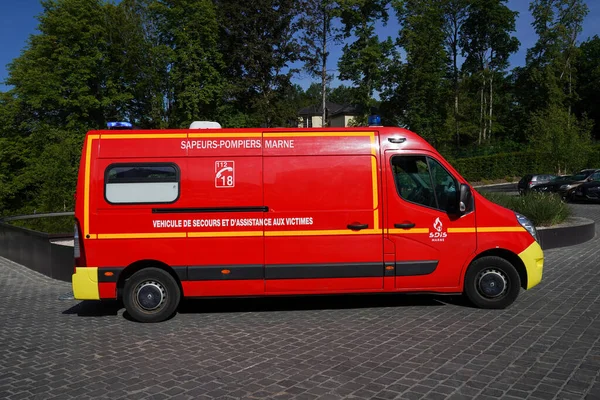 Champillon France May 2022 Ambulance Marne Fire Brigade Rescue Center — Stock Photo, Image