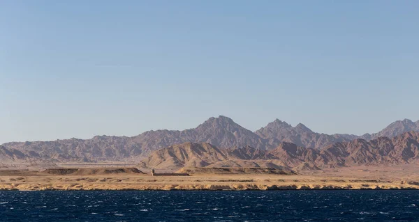 Берег Червоного Моря Камені Гори Сінайського Півострова — стокове фото