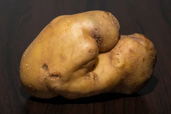 Las Papas Tienen Una Forma Extraña Una Raíz Vegetal Fea — Foto de Stock