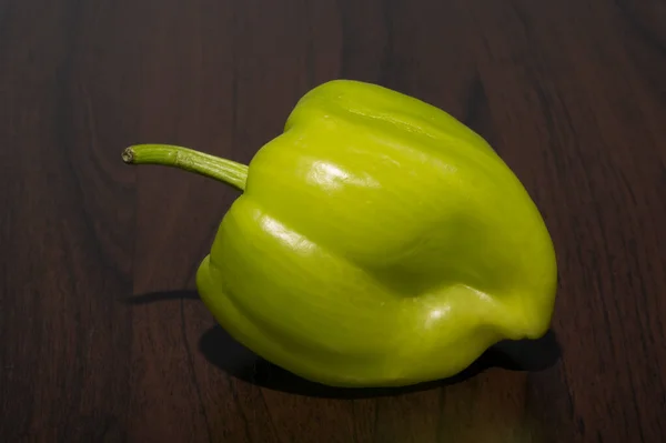 Зеленый Перец Колокольчика Известный Сладкий Перец Capsicum Является Плодом Растений — стоковое фото