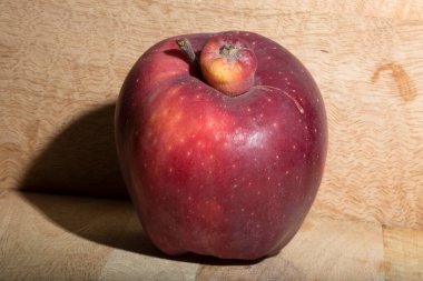 Kırmızı Lezzetli elma. Siyam ikizi, yapışık, asalak, koca elmalı ucube..