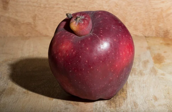 Red Delicious Apple Siamese Twin Conjoined Parasitic Freak Big Apple — Stock fotografie