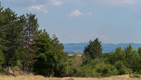 Terreno Panorámico Del Sur Europa Paisaje Bulgaria Montañas Campos Flora — Foto de Stock