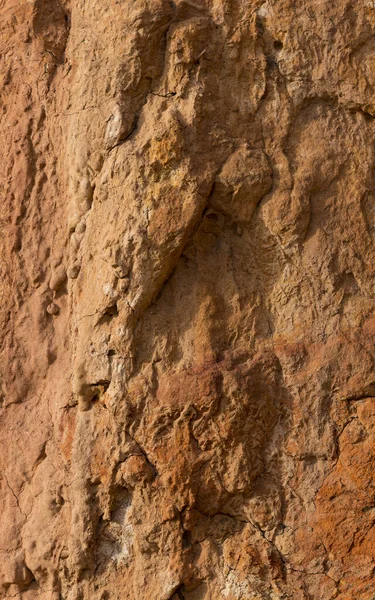 Sedimentary Rocks High Content Iron Oxide Red Soil Loam Texture — Fotografia de Stock