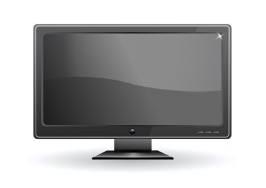 TV lcd monitör siyah