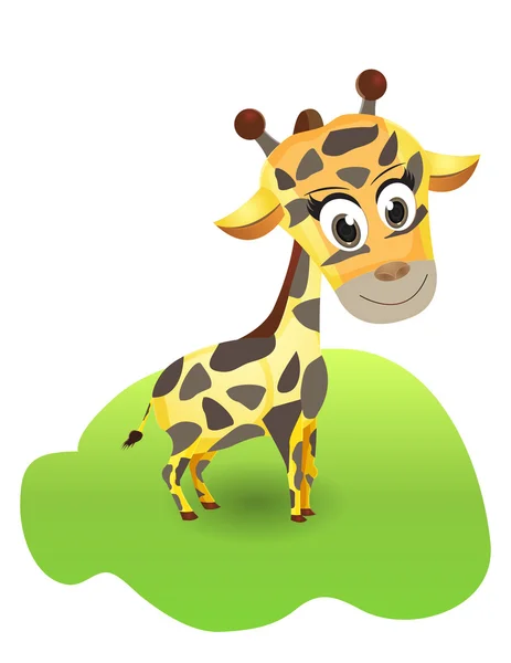 Illustration der niedlichen Giraffe — Stockvektor