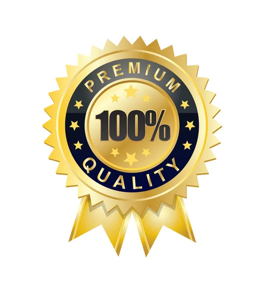 100 procent premiumkvalitet — Stock vektor