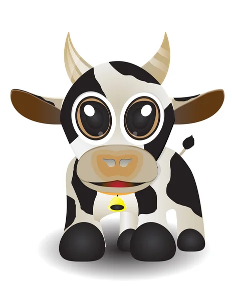 Mignonne vache animale — Image vectorielle