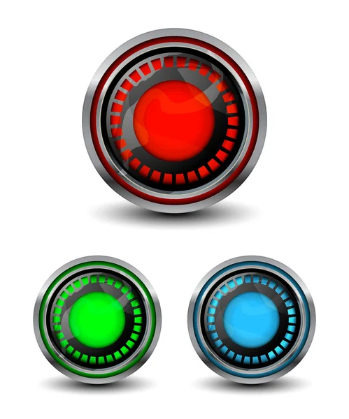 Bright modern buttons — Stock Vector