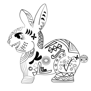 Beyaz arkaplanda kabile simgesi düz siyah, vektör illüstrasyonu,