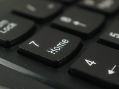 siyah sayısal klavye kablosuz olarak kapatın