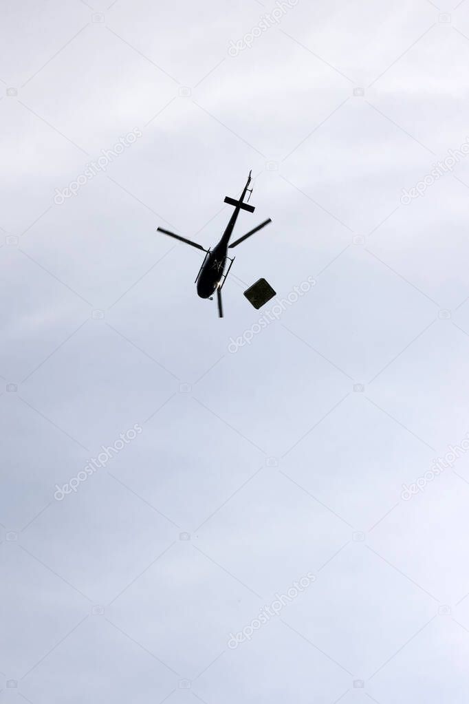helicopter cargo flight, helicopter