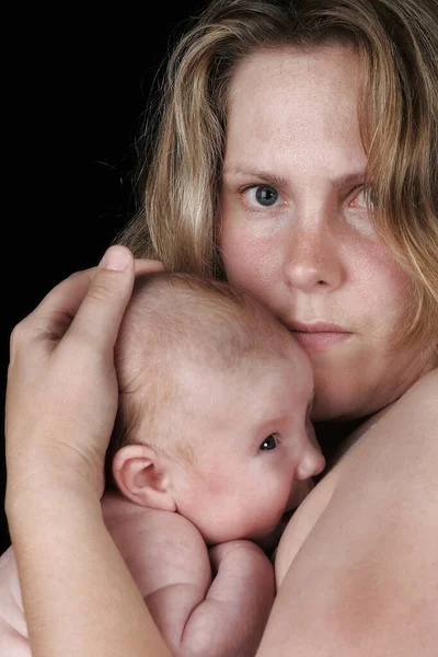 Infant Arm His Mother — Stock Photo, Image