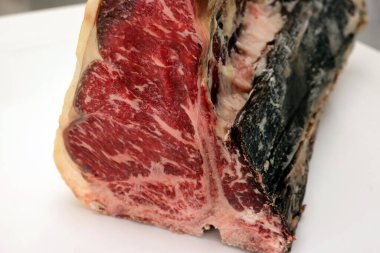 Porterhouse steak in one piece