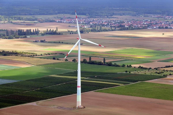 Velden Met Windturbines Duitsland — Stockfoto