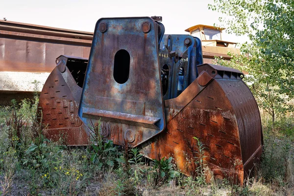 Pala Excavadora Oxidada Cubo Excavadora —  Fotos de Stock