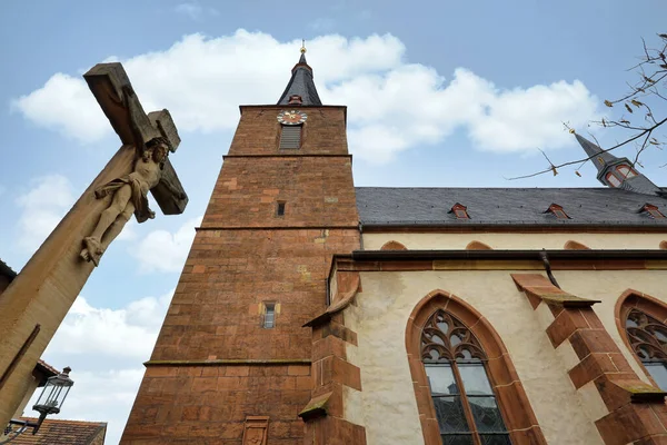 Katolikus Templom Deidesheim Németország — Stock Fotó