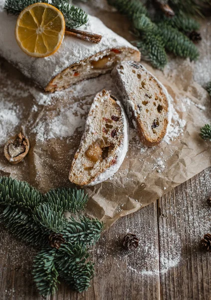 Coupe Gonflée Avec Ornements Décor Vacances Sapin Noël Guirlandes Boke — Photo