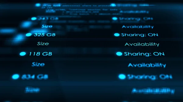 Blue Digital Futuristik Bilgisayar Sunucusu Konsepti - Şirket Ağı