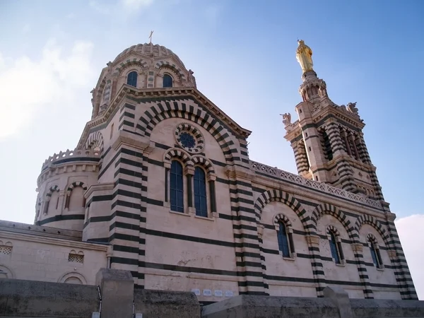 Notre-dame de la garde Katedra, Marsylia, Francja — Zdjęcie stockowe
