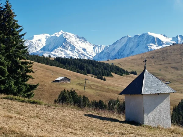 Mark av mont blanc, franska Alperna — Stockfoto