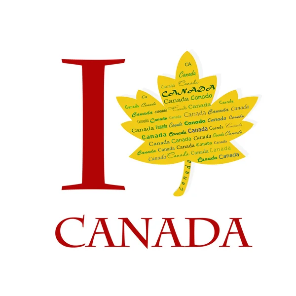 Me encanta Canadá — Foto de Stock