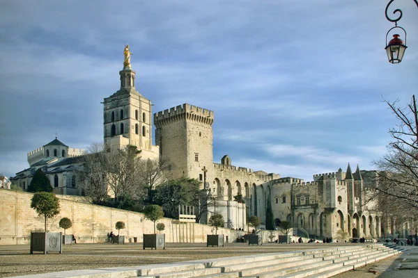 Palácio dos Papas, avignon, frança — Fotografia de Stock