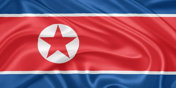 国旗的朝鲜 — 图库照片