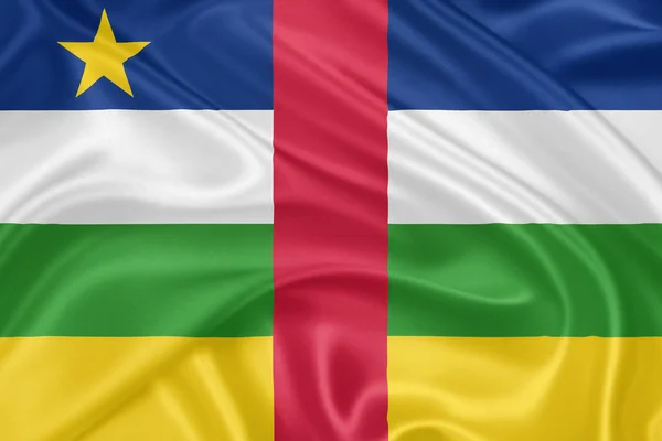 Флаг Центральноафриканской Республики — стоковое фото