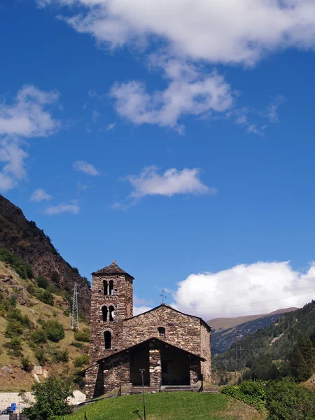 โบสถ์ซานโจน เดอ แคสเซลส์ (อันดอร์รา) โบสถ์โรแมนติก — ภาพถ่ายสต็อก