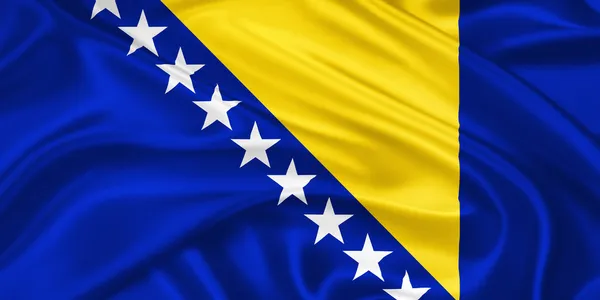 Bandera de Bosnia y Herzegovina — Foto de Stock