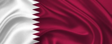 Flag of Qatar clipart