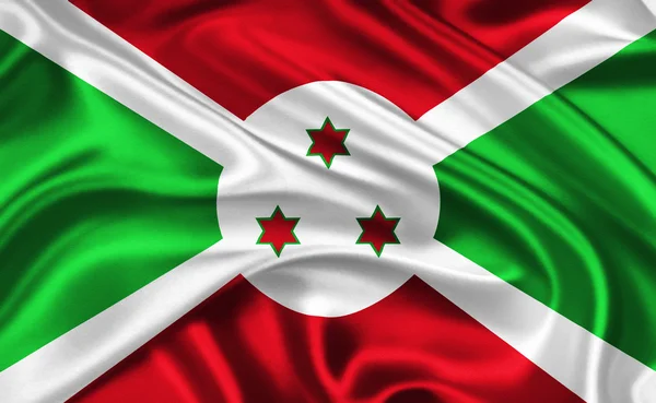 Bandeira de Burundi — Fotografia de Stock