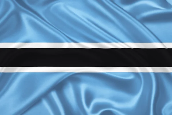博茨瓦纳的旗子 — 图库照片