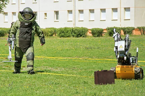 Bomba imha ekibi (Deminage) — Stok fotoğraf