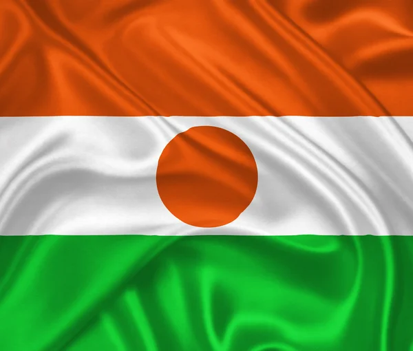Флаг нигера — стоковое фото