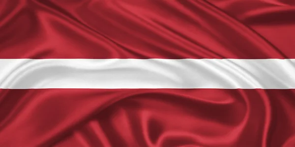Flagge von Lettland Stockbild
