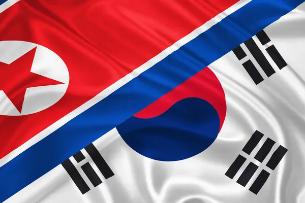 Corea del Sud e Corea del Nord — Foto Stock