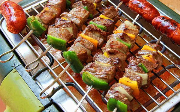 Barbecue on terrace — Stock Photo, Image