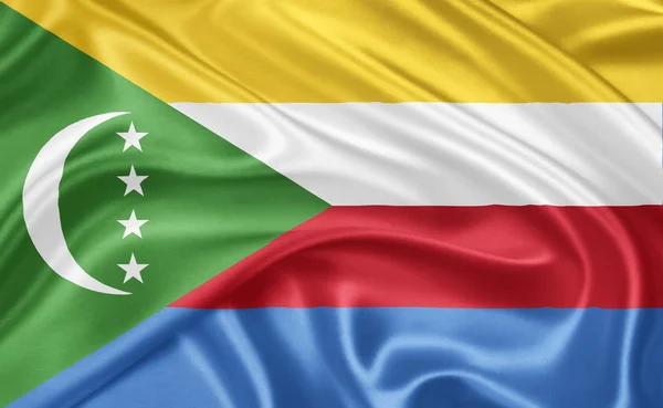 Флаг Коморских островов — стоковое фото