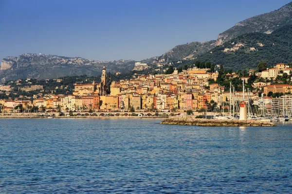 Provenza villaggio di Mentone sulla Costa Azzurra — Foto Stock