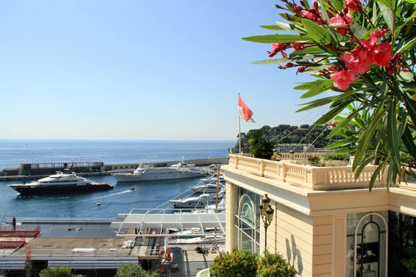 Panoramiczny widok z monte carlo, Monako — Zdjęcie stockowe