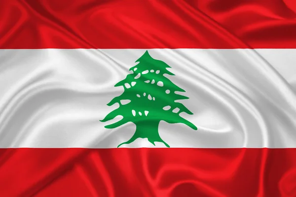 Σημαία του Λιβάνου Φωτογραφία Αρχείου