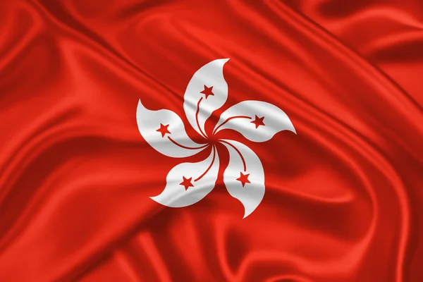 Flaga Hongkongu — Zdjęcie stockowe