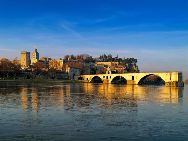 Avignon, Franciaország-Szent-benezet híd Jogdíjmentes Stock Fotók