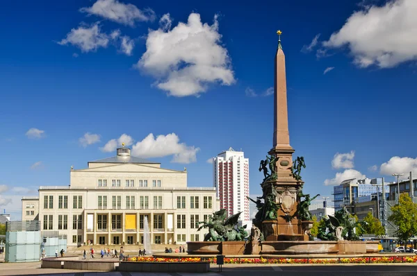 Augustusplatz en Leipzig — Foto de Stock